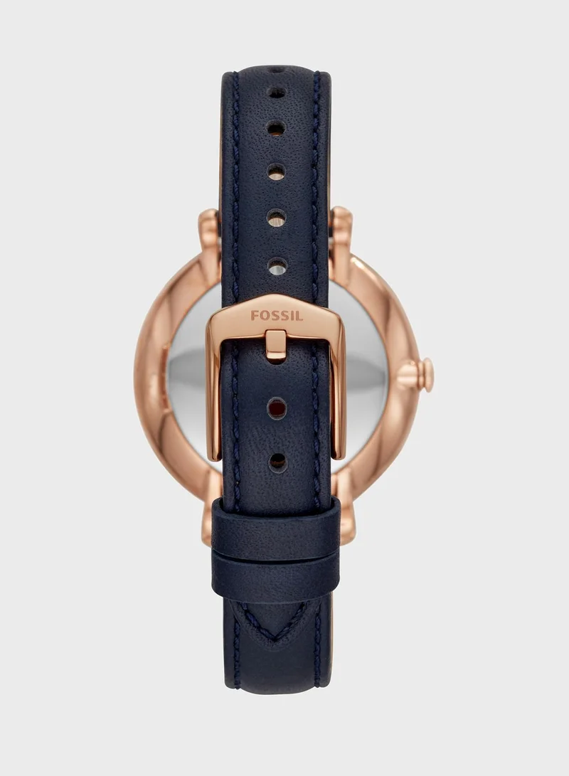 FOSSIL Es4673 Leather Strap Analog Watch