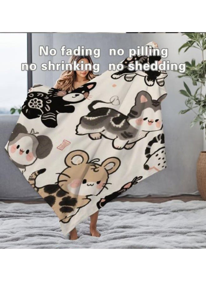 general Baby and children's cartoon flannel thin blanket (warm and comfortable, suitable for sleep, game use) 70cm*100cm - Image 5