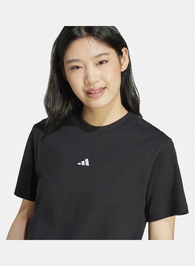 Adidas essentials small logo cotton women's t-shirt  - Image 3