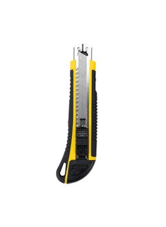 Restaurantware Restaurantware-Handy Tek 6.7 Inch Utility Knives, 4 Heavy Duty Box Knives - Retractable, Built-In Lock, Yellow Plastic Box Cutters, Sharp Blade, For Opening Boxes And Packages  - Image 1