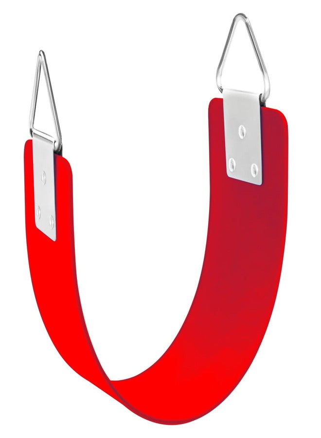 GISCO Flexible Heavy Duty Swing Seat Set with Metal Triangle Ring for Kids/Adults | Red | Weight Support Upto 300kg - Image 1