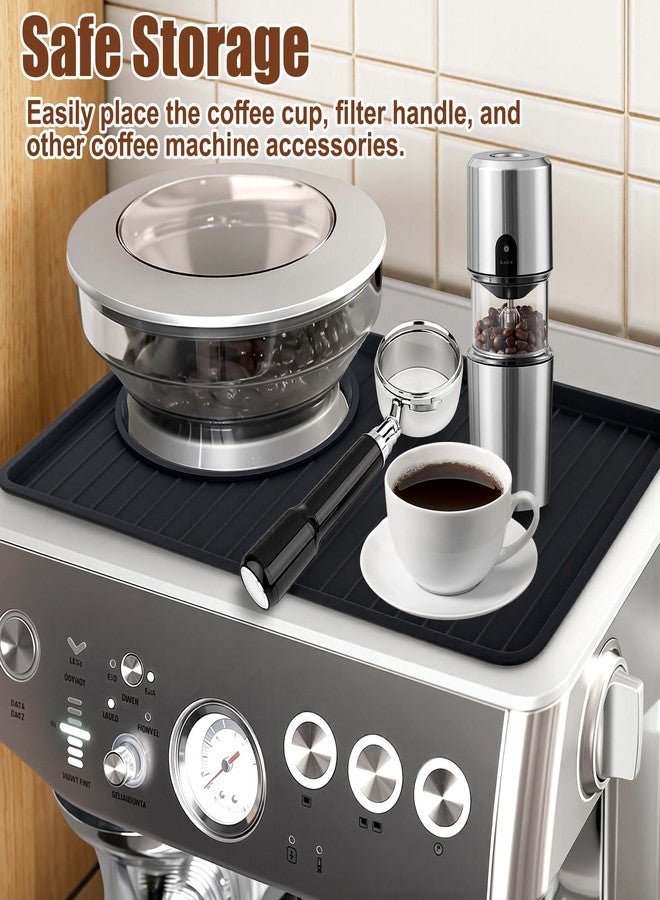KIDOT Coffee Tamping Mat for Breville 876, Food Grade Silicone Breville Espresso Machine Mat, Non-slip Breville Mat with Raised Edges, Waterproof Heat Resistant Coffee Machine Top Cover Mat - Image 5