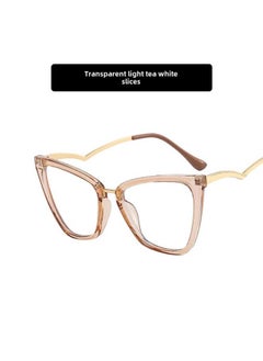 European And American Cat's Eye Flat Mirror Anti-blue Light Bent Leg New Glasses Frame Concave Shape Photo Same Style