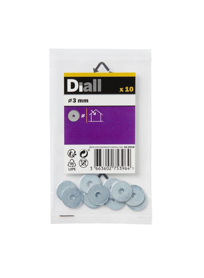 Carbon Steel Penny Washer Pack M3 10 Piece 