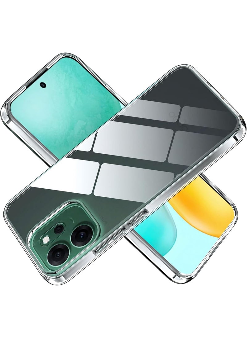 جراب TPU ناعم رفيع، جراب واقٍ من السيليكون السائل الفاخر لهاتف OPPO Reno 14 F 5G/Reno 14 5G - شفاف - Image 1