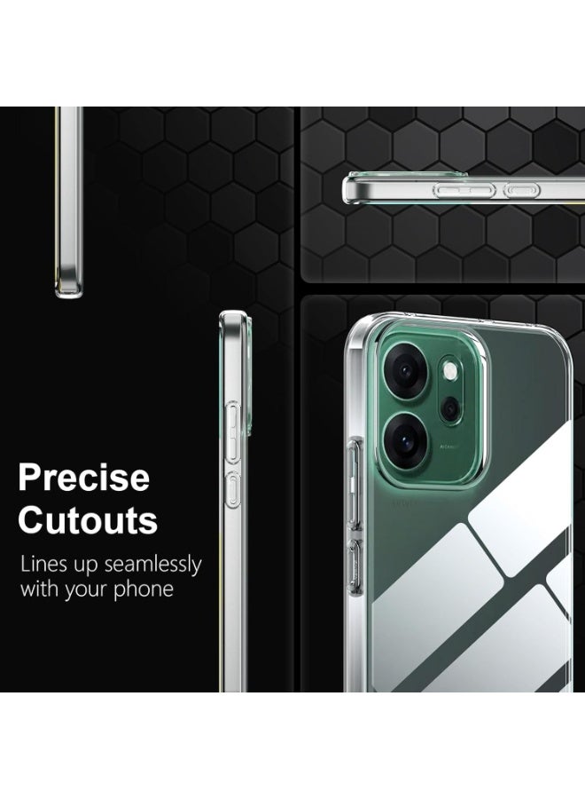 جراب TPU ناعم رفيع، جراب واقٍ من السيليكون السائل الفاخر لهاتف OPPO Reno 14 F 5G/Reno 14 5G - شفاف - Image 3