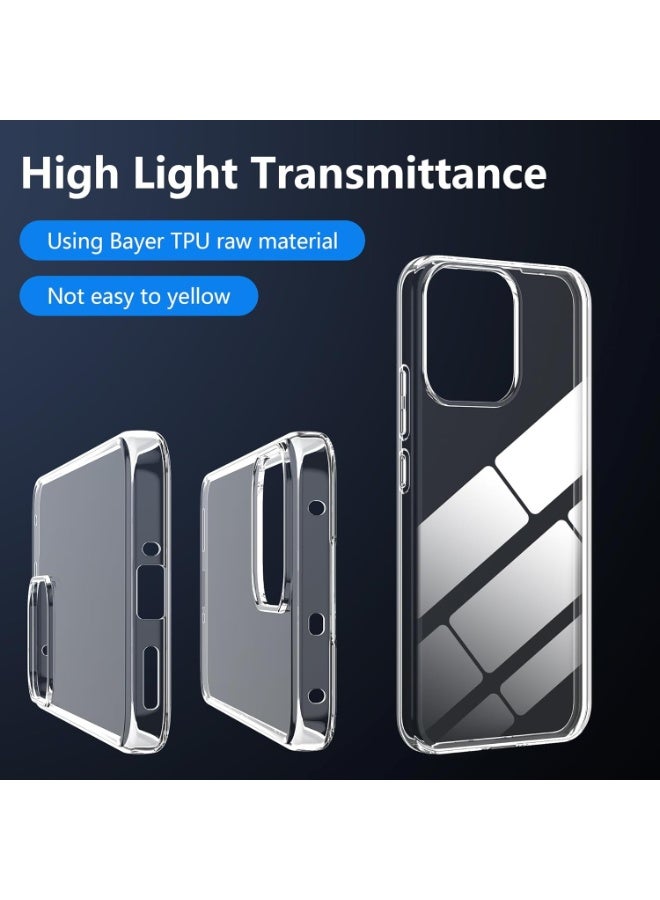 جراب TPU ناعم رفيع، جراب واقٍ من السيليكون السائل الفاخر لهاتف OPPO Reno 14 F 5G/Reno 14 5G - شفاف - Image 5