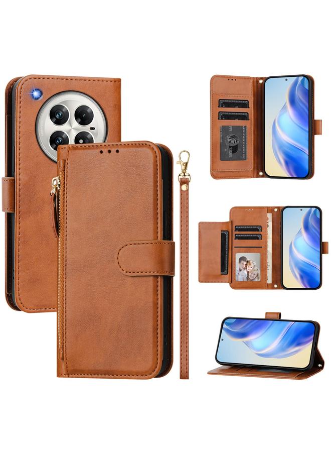 Zaboon Case For Infinix Zero 40 4G / Zero 40 5G Multi-Card Slots Zipper Wallet Leather Phone Case - Image 1