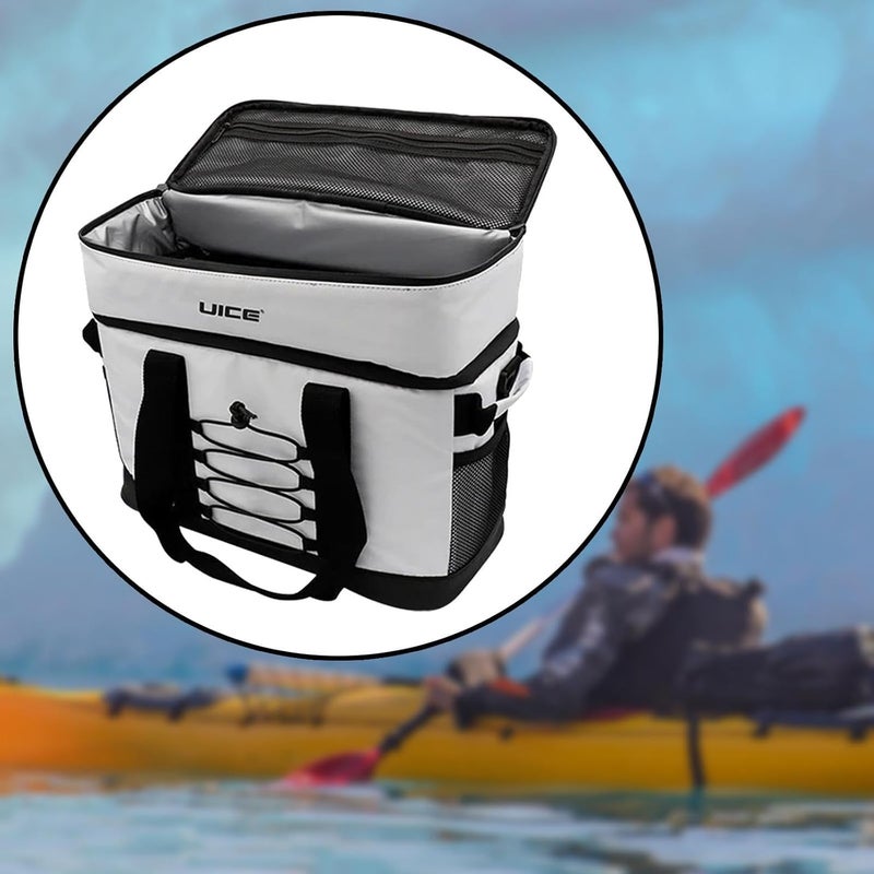 Amagogo Kayak Cooler Behind Seat Cooler Bag for Kayaks Organizer Camping Cooler Handbag Reusable Kayak Accessory Cooling Bag for BBQ - Image 4