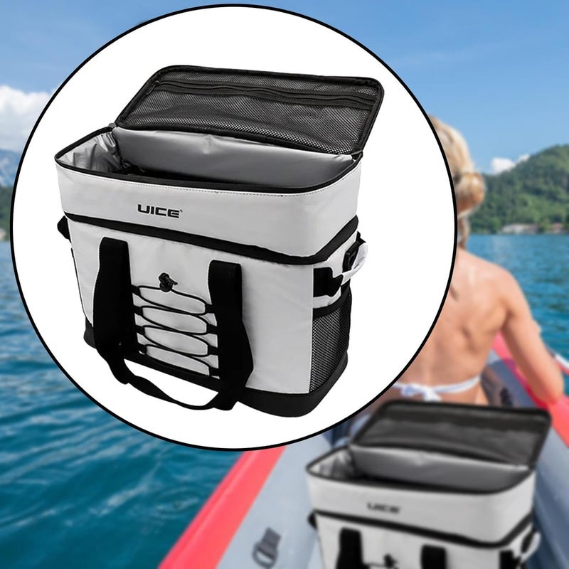 Amagogo Kayak Cooler Behind Seat Cooler Bag for Kayaks Organizer Camping Cooler Handbag Reusable Kayak Accessory Cooling Bag for BBQ - Image 5