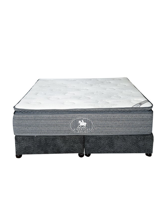 أمريكان بولو فرساي | مرتبة سرير متعددة الطبقات 21 طبقة ارتفاع 40 سم قياس سوبر كينج - 200x200 سم - رمادي - Image 2