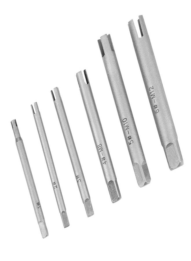 Focket Steel Screw Extractor Set Strong High Speed Steel Stripped Screw Tap Remover for Industrial and ScrewFastener Removal (6PCS) - Image 5