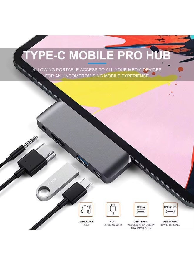Throne Premium Type-C HD 4K Card Reader & Multiport Hub – USB 3.0, HDMI 4K Output, SD/TF Card Reader, PD Charging Port – Compatible with MacBook, Laptop & Smartphones - Image 4