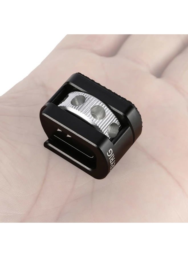 NICEYRIG Cold Shoe Adapter for 1/4''-20 Thread, Thumbscrew Easy Mounting Cold Shoe Base for Microphone Flash LED Video Light - 499 - Image 4