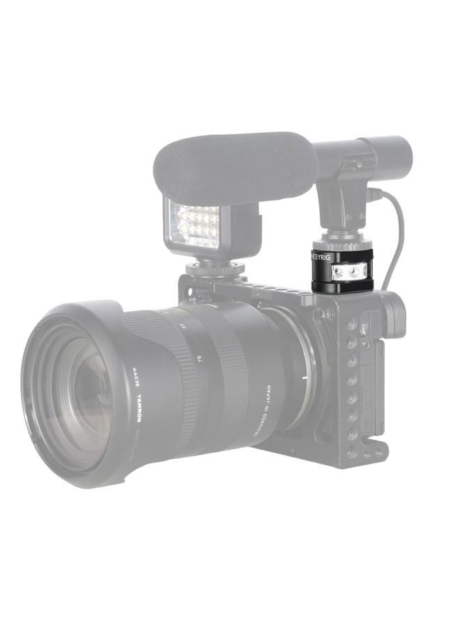 NICEYRIG Cold Shoe Adapter for 1/4''-20 Thread, Thumbscrew Easy Mounting Cold Shoe Base for Microphone Flash LED Video Light - 499 - Image 3