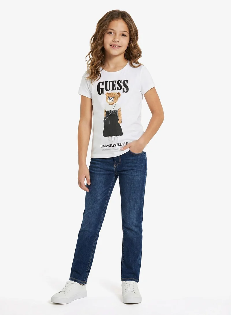 GUESS Youth Graphic Crew Neck T-Shirt