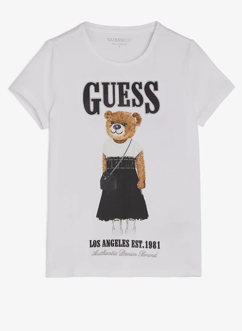 GUESS Youth Graphic Crew Neck T-Shirt