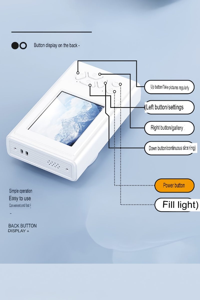 Digital Camera, 1080p Durable Student Camera, Lightweight And Compact Video Recording Camera, Easy To Use Portable Small Camera For Kids Teens Adult, (1pc, Green) - Image 3