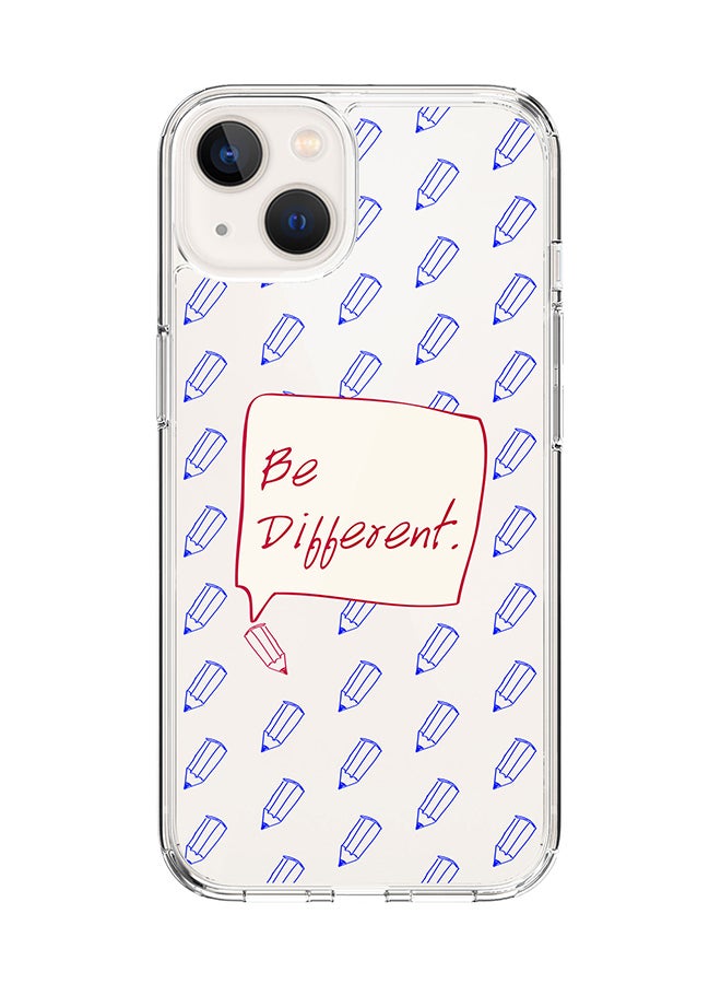 Classic Clear Case for Apple iPhone 14 Plus Case Hybrid Soft Cover Flexible Edges Anti Drop TPU PC Gel Thin Transparent Cover - Be Different