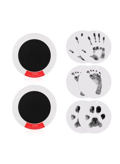 Baby Handprint And Footprint Ink Kit 2 Baby Inkless Print Pads, 6 Imprint Cards, Dog Paw Print Kit Safe Non-Toxic Pet Paw Print Kit Hand Print Kits for Babies Imprint Kit for Family Keepsake