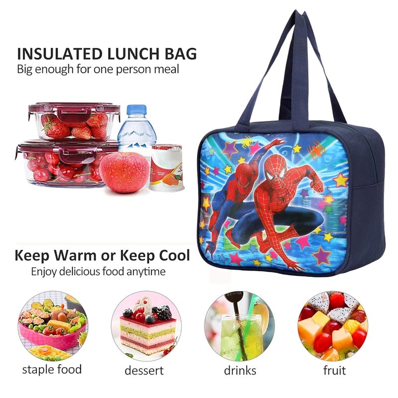 SPEND Lunch Bag for Kids | Insulated School Tiffin Bag for Boys & Girls | Lightweight, Durable & Easy to Carry | Keeps Food Hot or Cold | Ideal for School, Daycare, Travel & Everyday Meals - Image 3