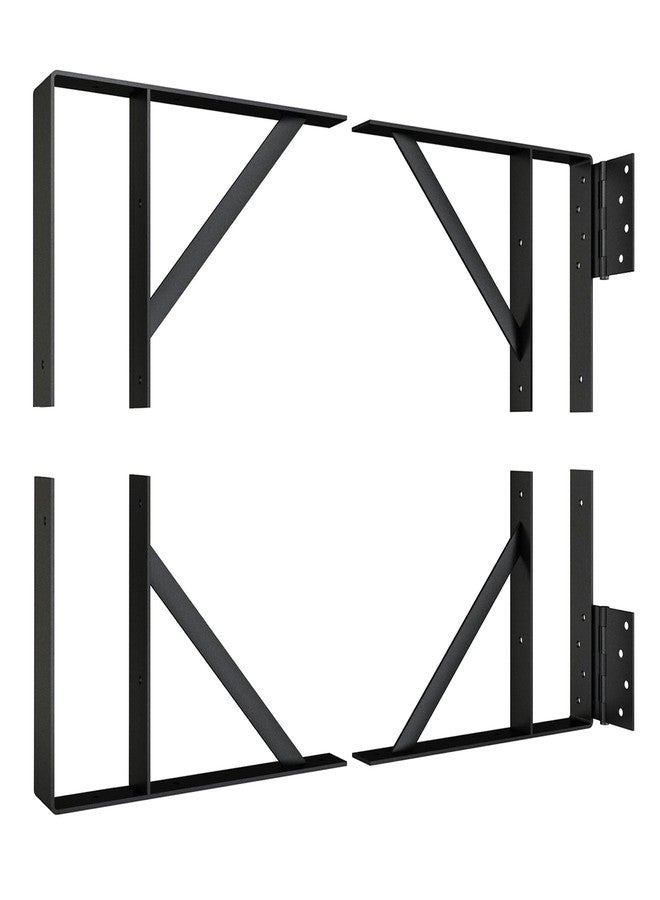 BarnSmith Heavy Duty Anti-Sag Gate Hardware Kit - Steel Brackets with Welded Hinges for Wooden Fence, Driveway, Corral Gates - Fence Gate Kit, Gate Hinges (Door Not Included) - Image 1