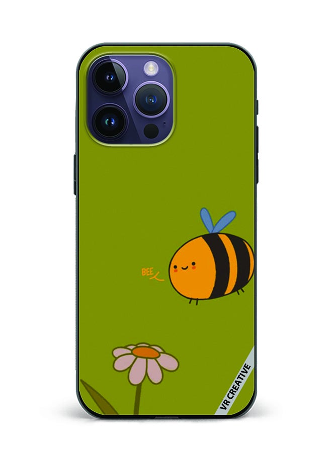 VR CREATIVE Protective Case Cover For Apple iPhone 15 Pro Max Bee Design Multicolour - Image 1