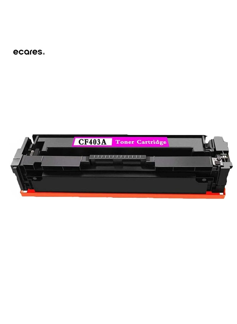 ECARES® 201A Toner Cartridge 403A Compatible for HP Color Laserjet Pro MFP M277dw M252dw M277n M277c6 M252n M277(Magenta) - Image 1