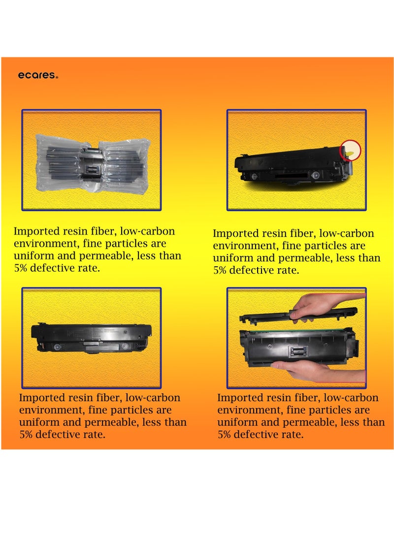 ECARES® 201A Toner Cartridge 403A Compatible for HP Color Laserjet Pro MFP M277dw M252dw M277n M277c6 M252n M277(Magenta) - Image 3