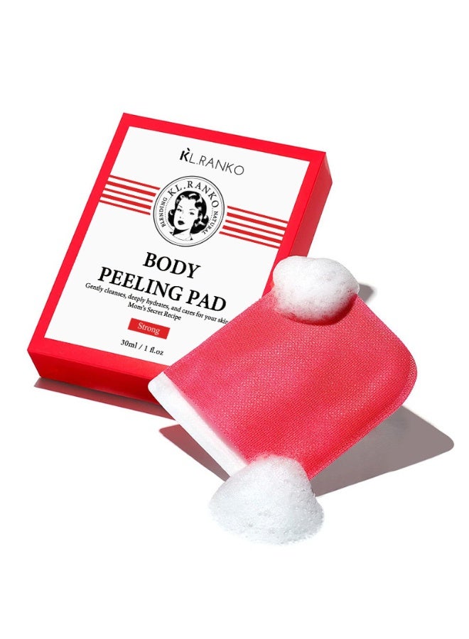 KL 8 PCS Body Peeling Pad With Mom's Bath Recipe, All in One Bubble Body Wash  Scrub Gloves, Intense Exfoliating Mitts for Dead Skin Cells, Goosebumps and Scaly Skin - Image 1