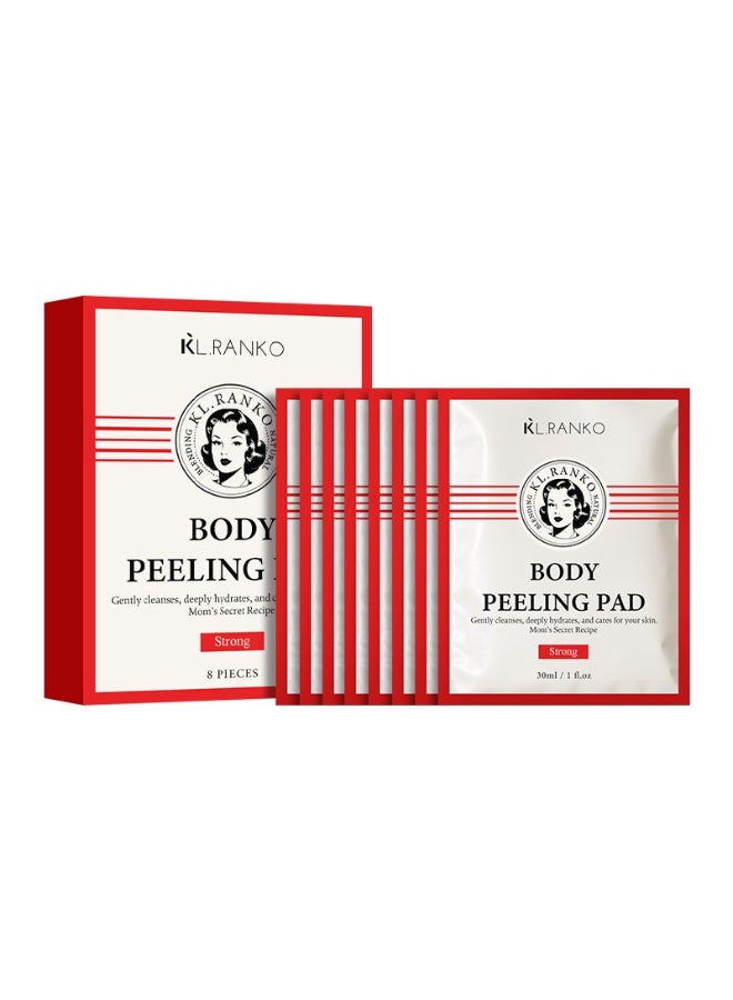 KL 8 PCS Body Peeling Pad With Mom's Bath Recipe, All in One Bubble Body Wash  Scrub Gloves, Intense Exfoliating Mitts for Dead Skin Cells, Goosebumps and Scaly Skin - Image 2