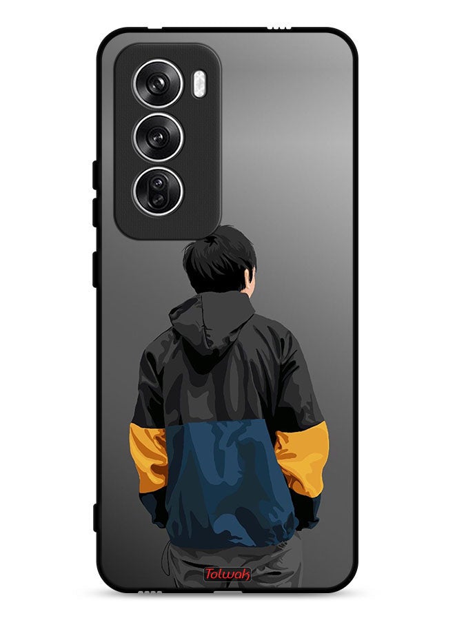 Tolwak غطاء حماية أوبو رينو 12 5G - فن بورتريه صبي - Image 1