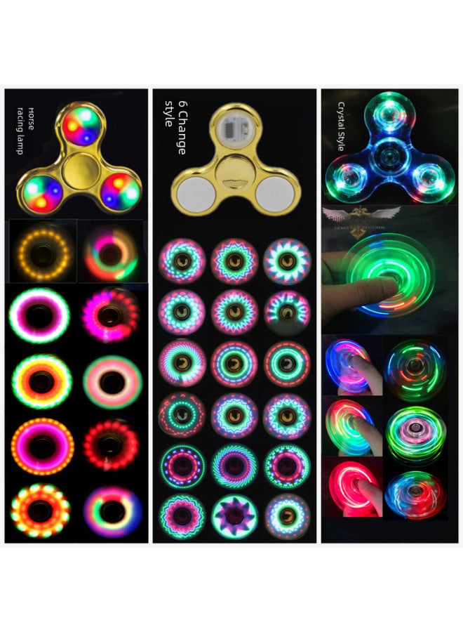 Children's Toy Spinning Top Light Music Educational Fun Perfect Gift For Kids-Color: Lotus OPP Bag-Specifications:Fingertip Gyro  - Image 5
