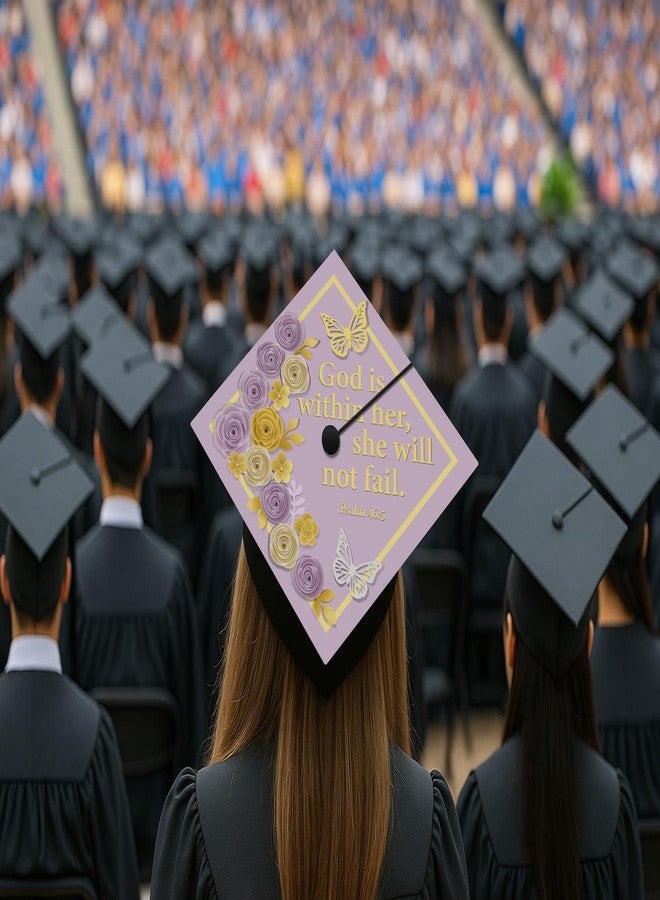 ADVANSYNC God Is Within Her, She Will Not Fail Graduation Cap Topper - Image 5
