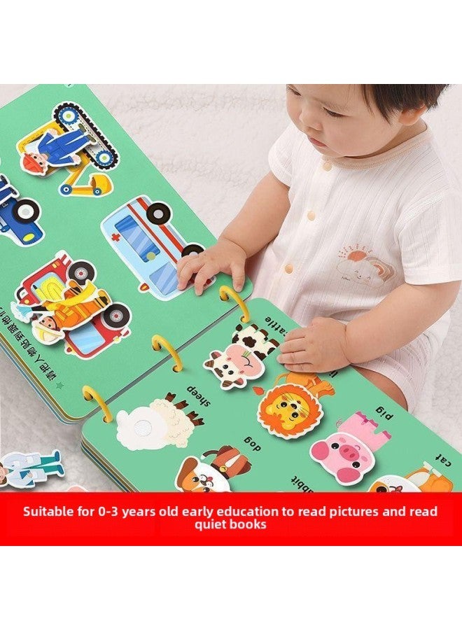 Baby Tearing Book Puzzle Enlightenment Quiet Hand Tearing Book Early Education Hook And Loop Pull Paste Baby Children's Toys 0-3 Years Old-Color:[cute Animals + Transportation + Dinosaur Paradise]-Specification:Guaranteed Authenticity [magic Book For 0-3 Years Old]