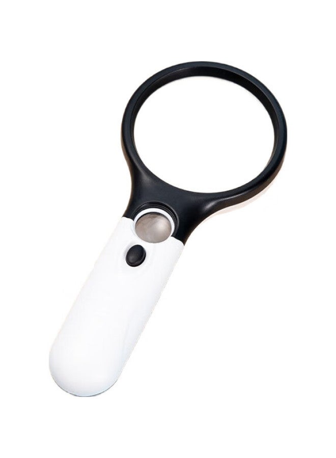 JAJALIN Handheld Magnifying Glass For Elderly, High-Definition Newspaper Reading With Light, Student Dual Lens 20X Auxiliary Lens, Main Lens 3-5X - Image 3