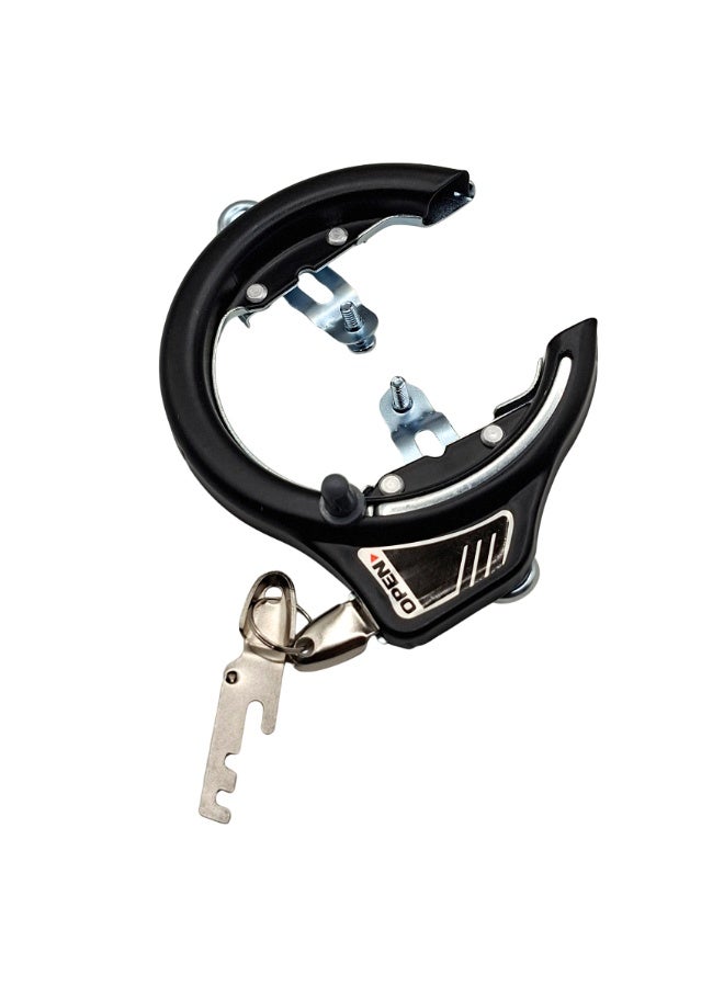 Fukukawa Bicycle Ring Lock with 2 Keys Anti Theft Rear Wheel Security Lock for MTB Road Bike City Bicycle Black - Image 1
