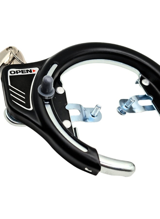 Fukukawa Bicycle Ring Lock with 2 Keys Anti Theft Rear Wheel Security Lock for MTB Road Bike City Bicycle Black - Image 3
