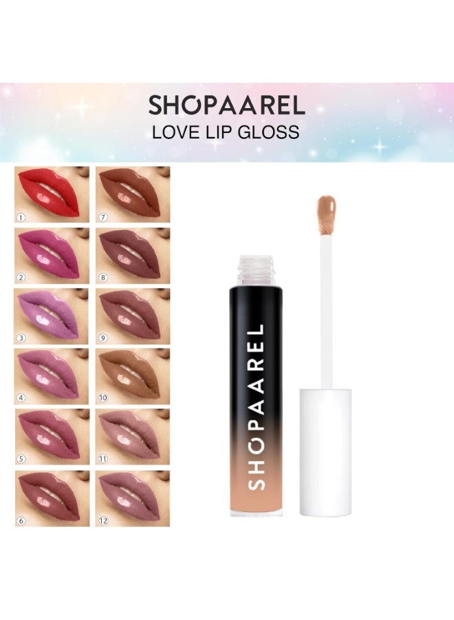 شوبارل أحمر شفاه سائل كريمي من SHOPAAREL – لون غني، تركيبة خفيفة الوزن، ملمع شفاه (درجة 10) - Image 4