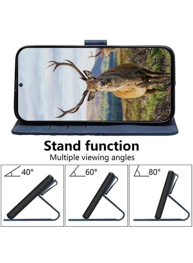 GROIC Case for Samsung Galaxy S23 Ultra 6.8" Wallet Case with Credit Card Holder and Wrist Strap,  Viewing Stand Leather Magnetic Flip Shockproof Cover Compatible with Samsung Galaxy S23 Ultra 6.8"  - Image 2