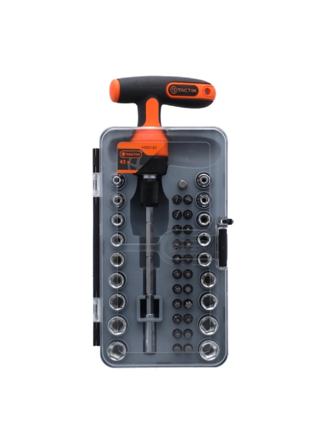 Tactix 43-Piece T-Handle Ratchet Set Multicolor 900182 - Image 2