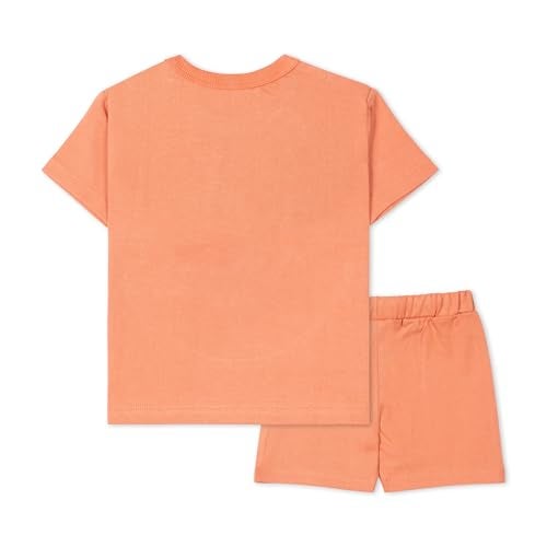 ARIEL Baby Boys & Baby girls Cotton Printed Round Neck Half Sleeve T-shirt & Short Trendy Summer Clothing Sets (orgEyePatch-12-18 months) - Image 2