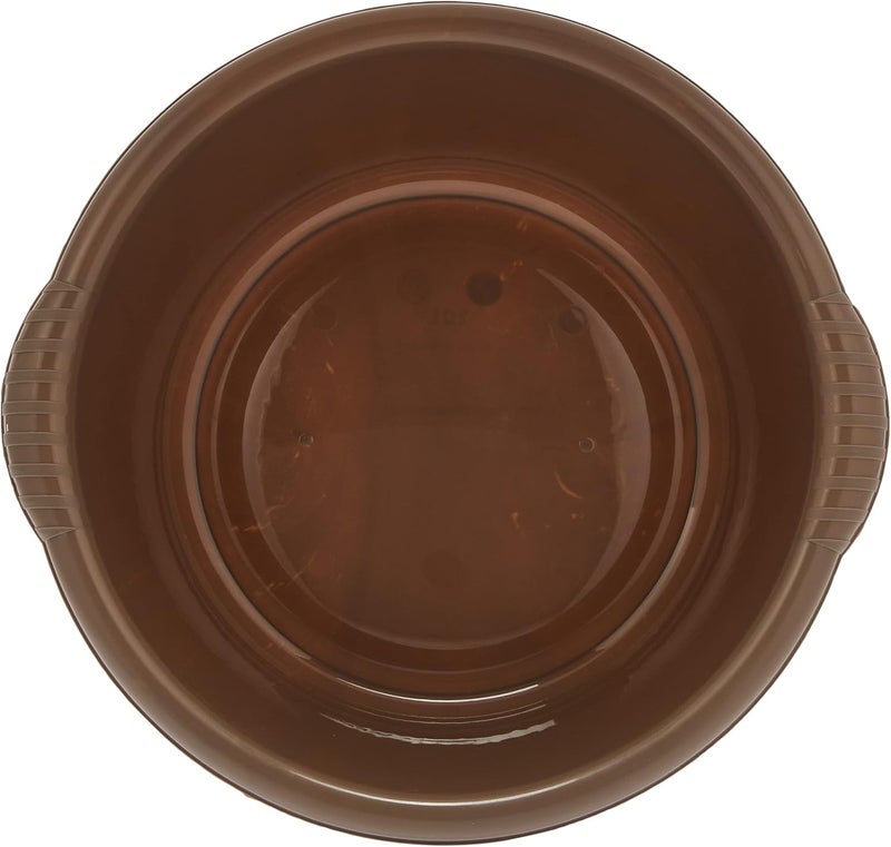 Plastic Forte Elegance Round Wash Tub, 10 Litre Capacity, Multipurpose Plastic Basin for Laundry & Household Use, Assorted Colors - Image 3