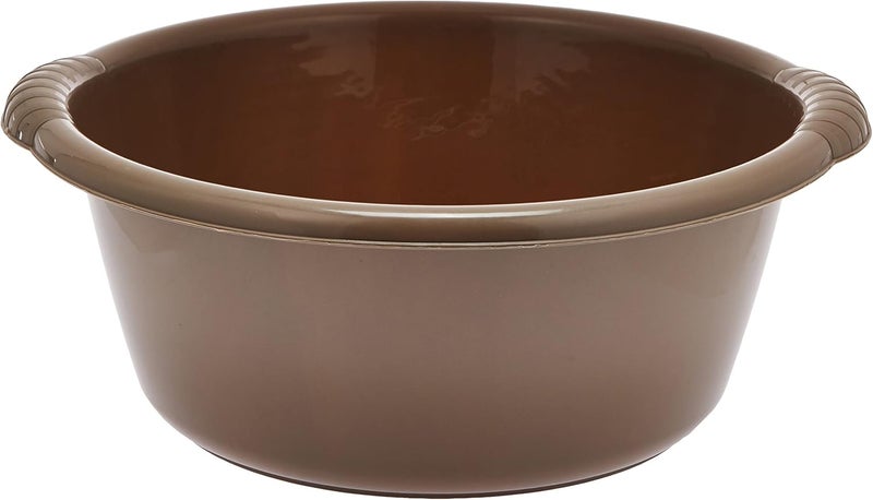 Plastic Forte Elegance Round Wash Tub, 10 Litre Capacity, Multipurpose Plastic Basin for Laundry & Household Use, Assorted Colors - Image 2