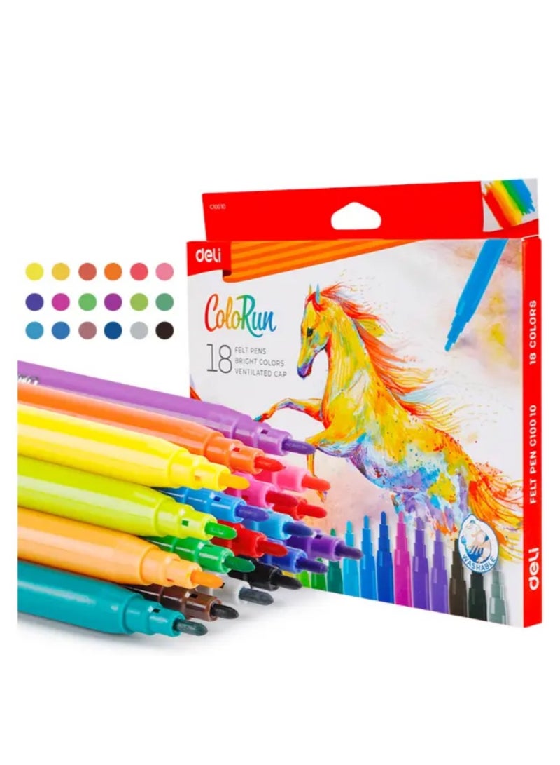 الوان فلوماستر ديلي 18 لون طويل