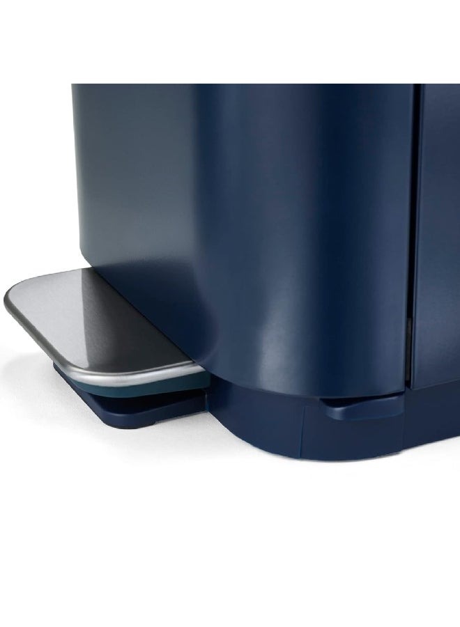 Joseph Porta Soft-Closing Lid Fingerprint-Proof Coating Pedal Bin Midnight Blue 40 Liter 30122  - Image 4