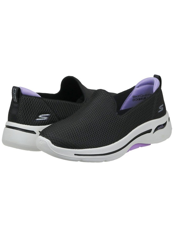 Skechers Womens Go Wark Arch Fit - H Walking Shoes Vegan High-Rebound Comfort Pillar Technology Black - 4 UK (124880) - Image 2