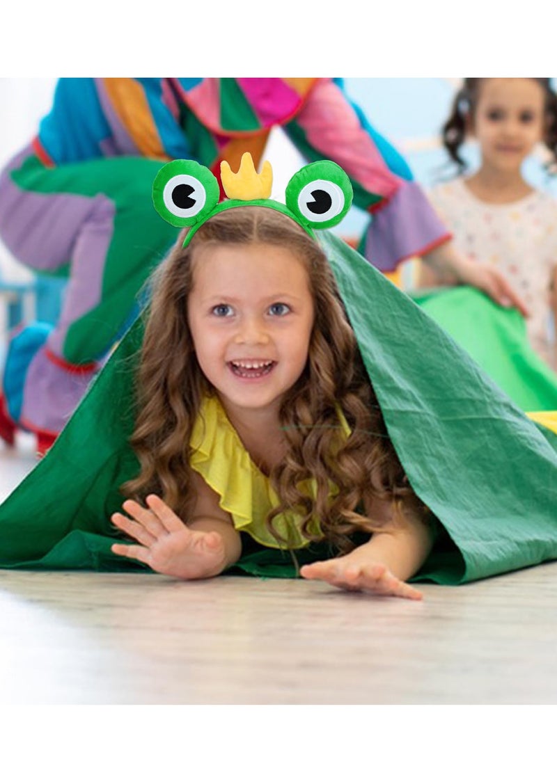 Loquat Headband and Horn Headband Cartoon Headband Weirdly Cute Big Eyed Frog Headband for Wash Face SPA Party Decoration Headdress Cosplay Costume Headwear Handmade Headpiece Makeup Hair - Image 5