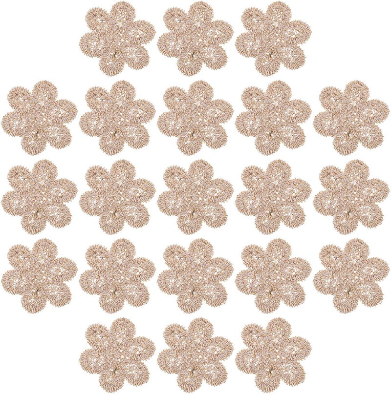 25pcs Flower Embroidered Patches DIY Sewing Garment Repair Decorative Appliques for Clothing Craft Accessories - Image 1