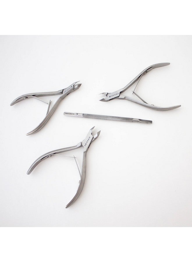 كريكيت أجهزة التجميل الكلاسيكية لدفع الجلد إلى الخلف على اليدين والقدمين للصالونات أو المنزل الاحترافي من الفولاذ المقاوم للصدأ - Image 3